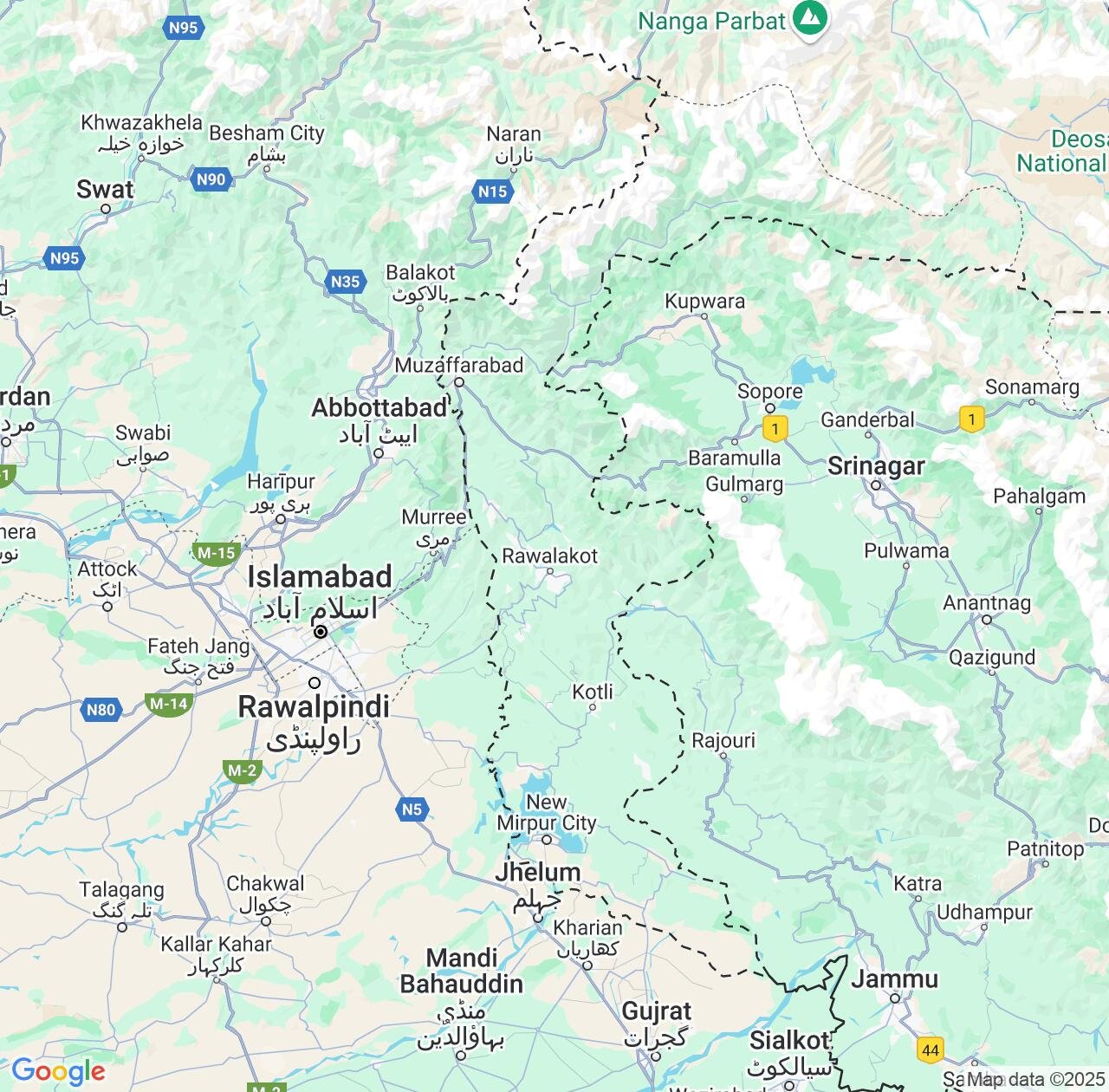 Map image for Intellectual Property Lawyers in Azad Jammu and Kashmir(POK) and Pakistan IP firms at coordinates  ; .