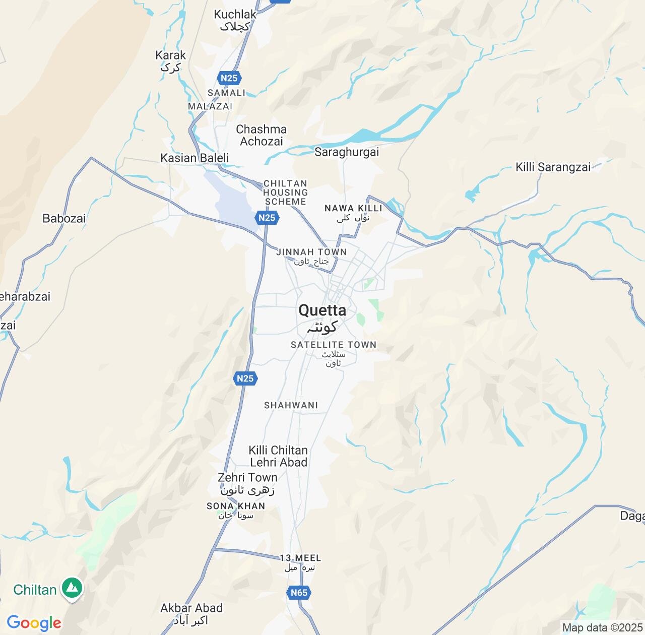 Map image for Intellectual Property Lawyers in Quetta and Balochistan IP firms at coordinates  ; .