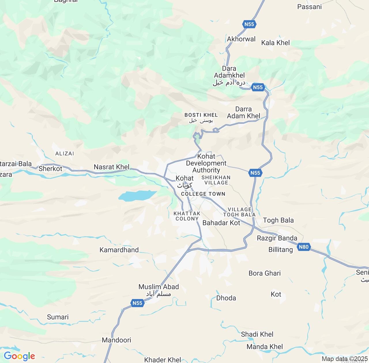 Map image for Intellectual Property Lawyers in Kohat and Khyber Pakhtunkhwa IP firms at coordinates  ; .