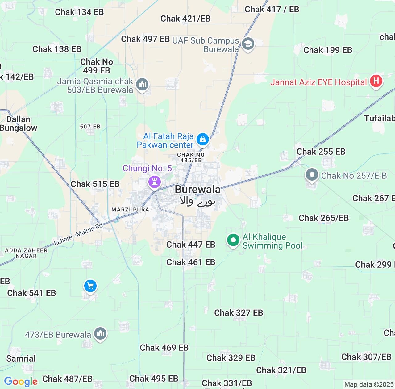 Map image for Intellectual Property Lawyers in Burewala and Punjab IP firms at coordinates  ; .