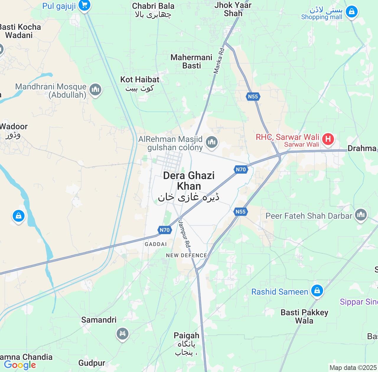Map image for Intellectual Property Lawyers in Dera Ghazi Khan and Punjab IP firms at coordinates  ; .