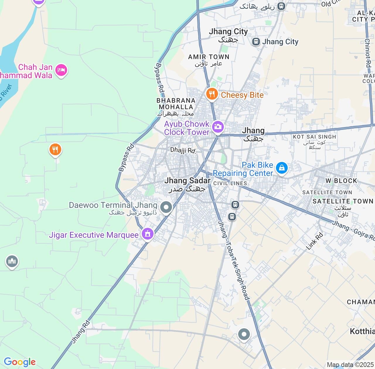 Map image for Intellectual Property Lawyers in Jhang Sadr and Punjab IP firms at coordinates  ; .