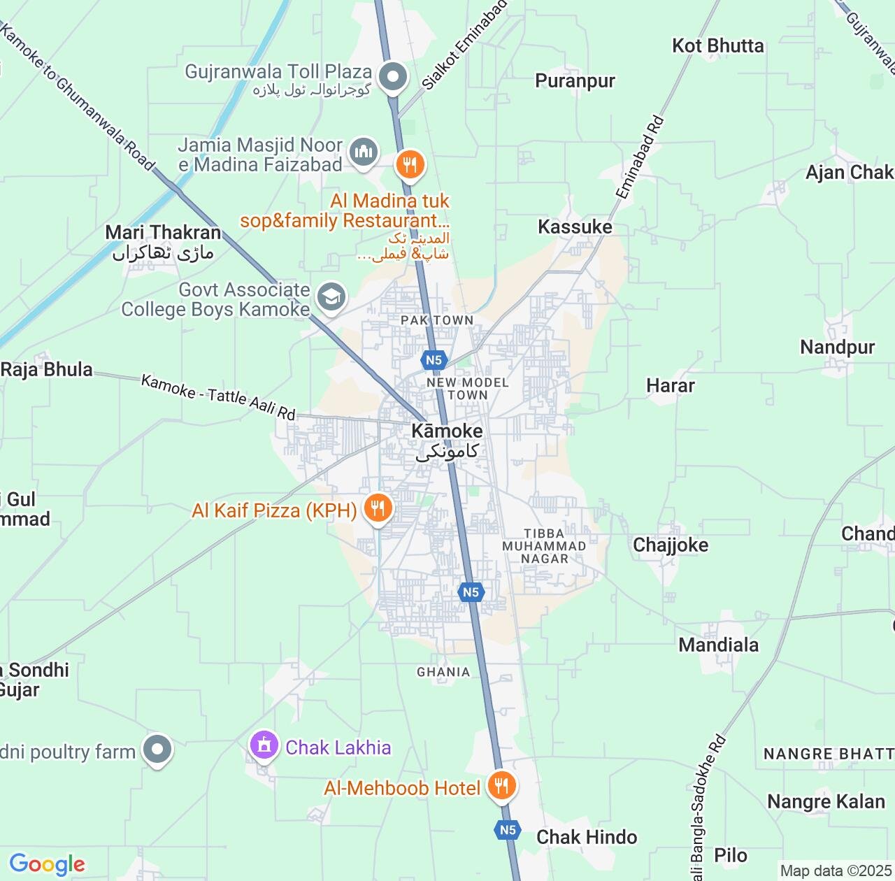Map image for Intellectual Property Lawyers in Kamoke and Punjab IP firms at coordinates  ; .
