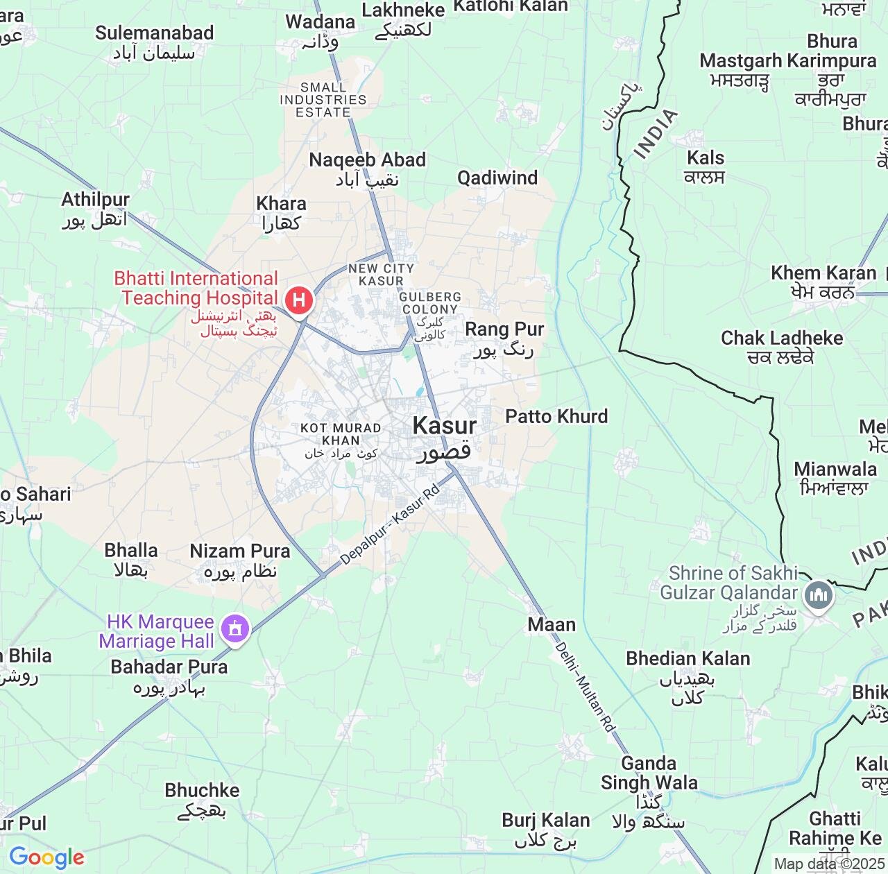 Map image for Intellectual Property Lawyers in Kasur and Punjab IP firms at coordinates  ; .
