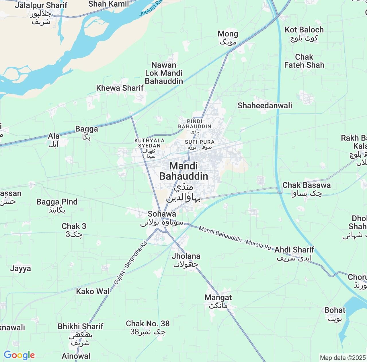 Map image for Intellectual Property Lawyers in Mandi Bahauddin and Punjab IP firms at coordinates  ; .