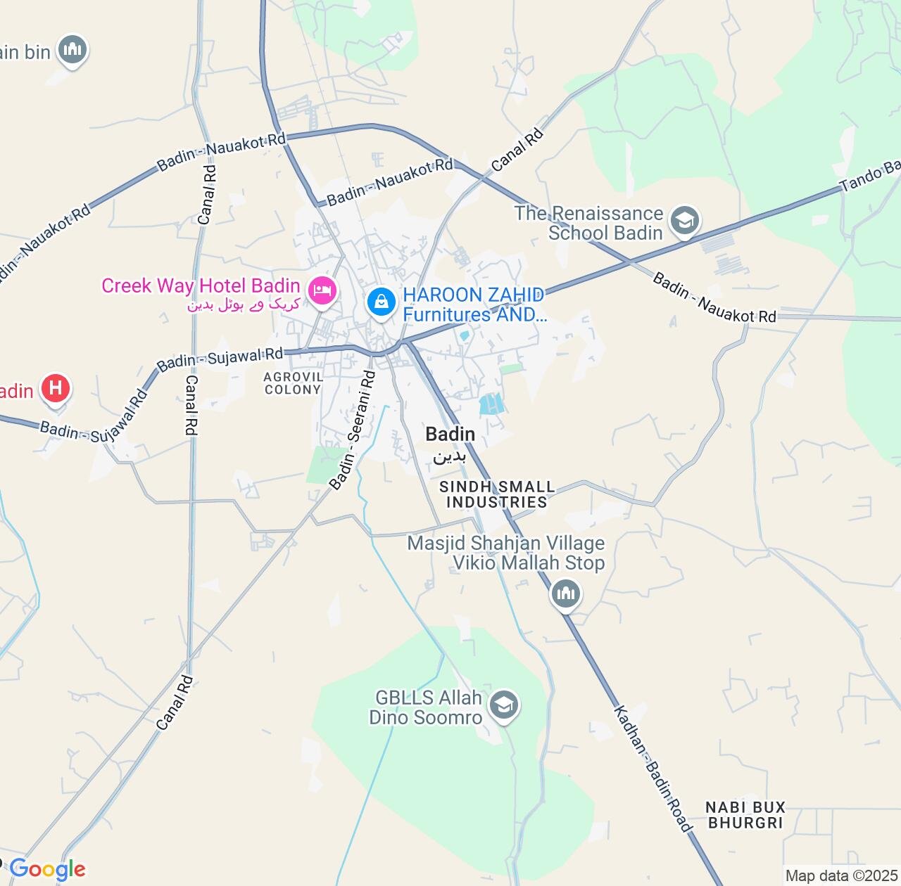 Map image for Intellectual Property Lawyers in Badin and Sindh IP firms at coordinates  ; .