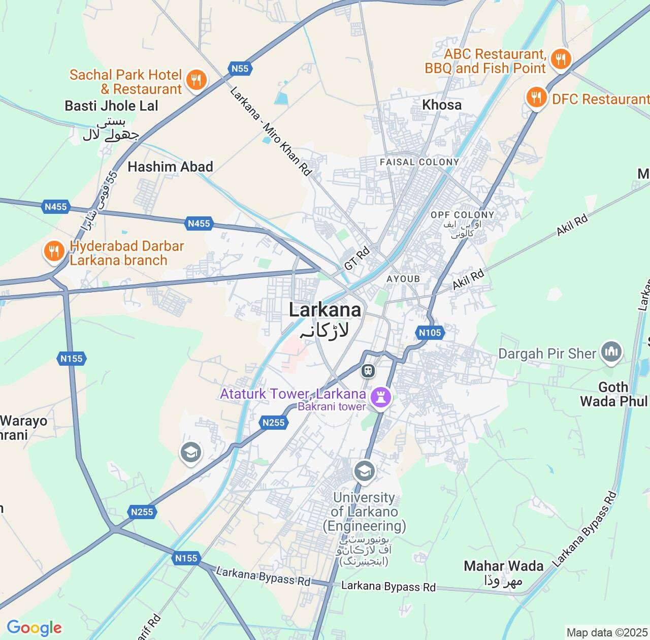 Map image for Intellectual Property Lawyers in Larkana and Sindh IP firms at coordinates  ; .