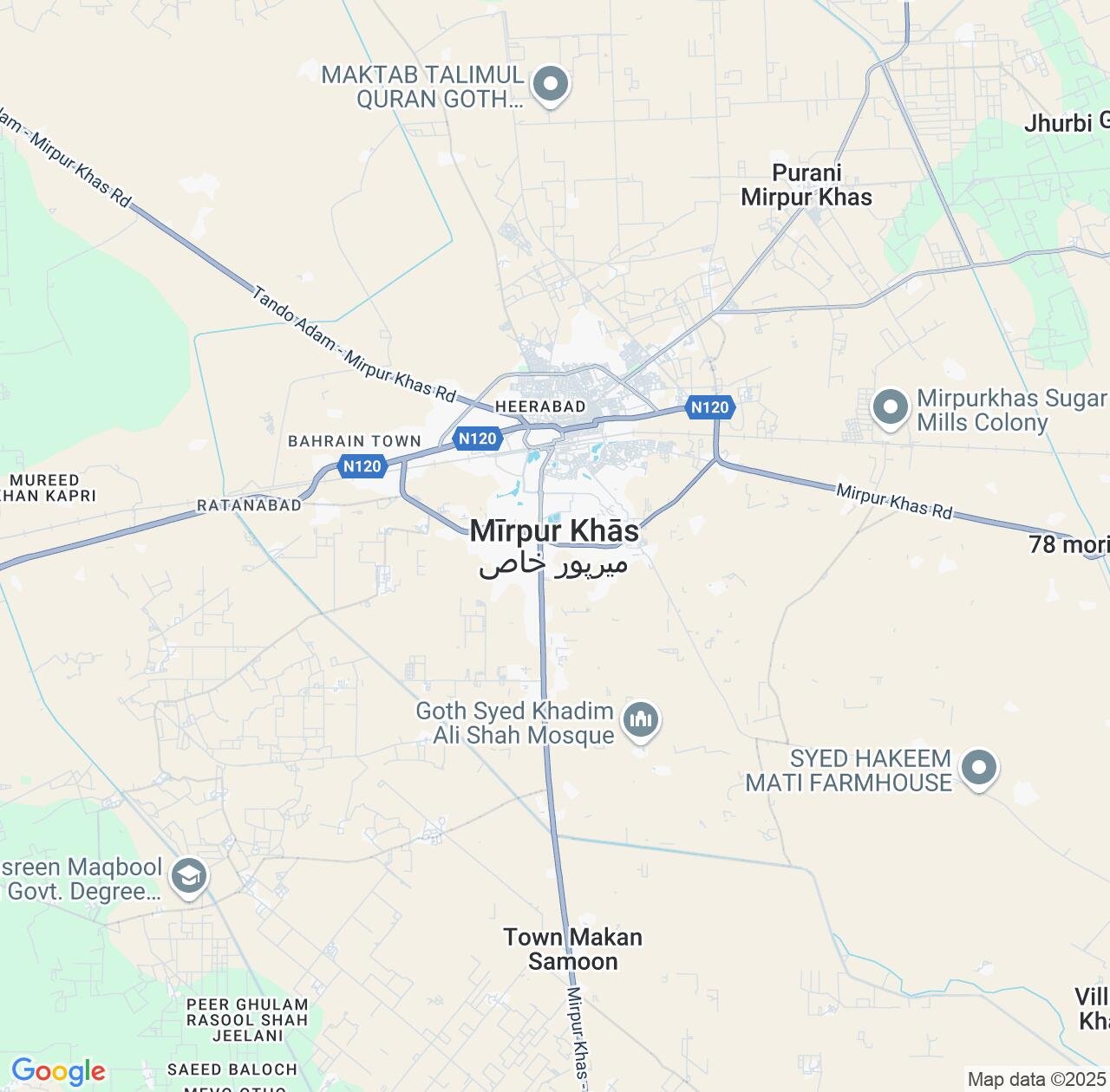 Map image for Intellectual Property Lawyers in Mirpur Khas and Sindh IP firms at coordinates  ; .