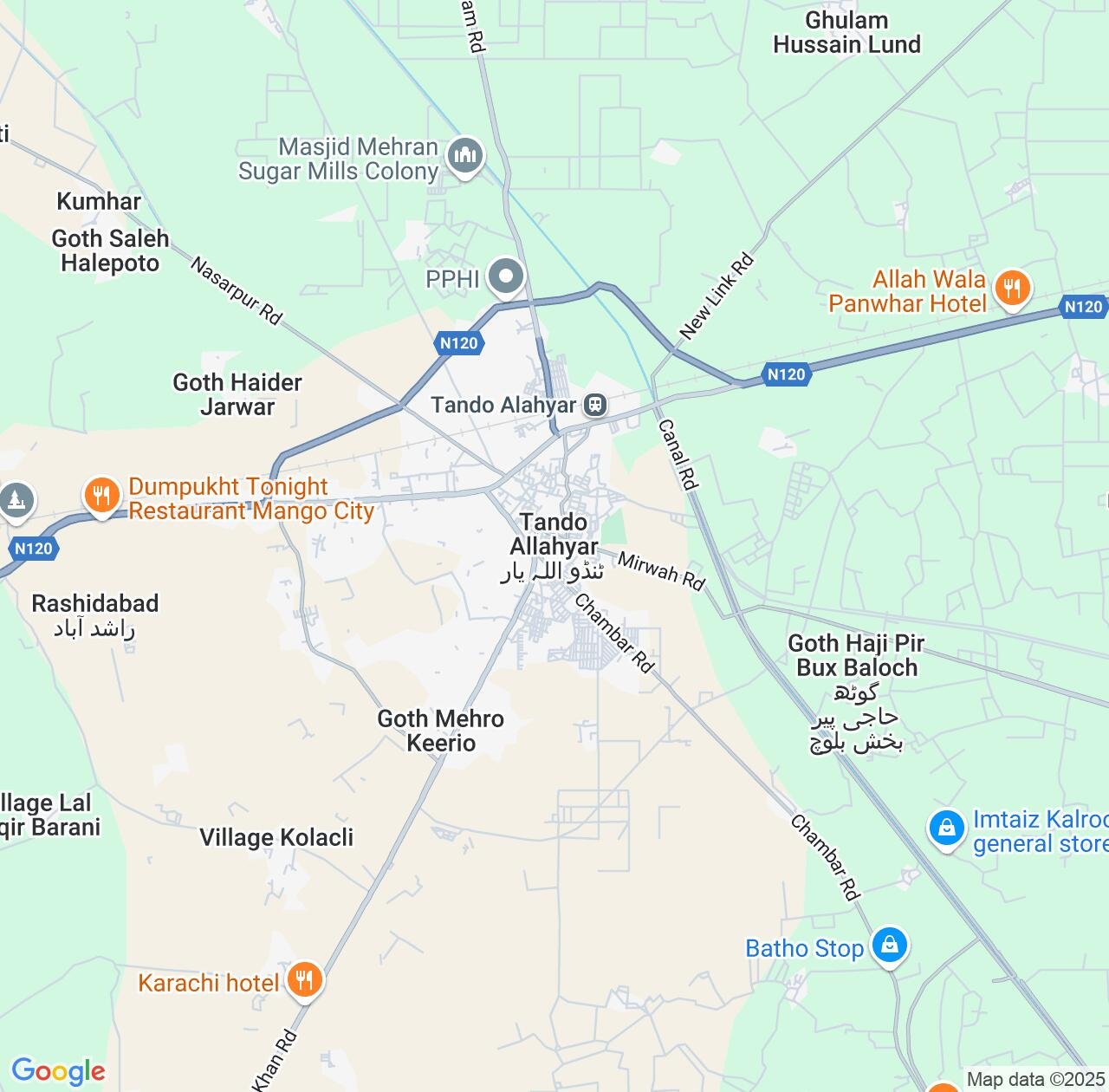 Map image for Intellectual Property Lawyers in Tando Allahyar and Sindh IP firms at coordinates  ; .