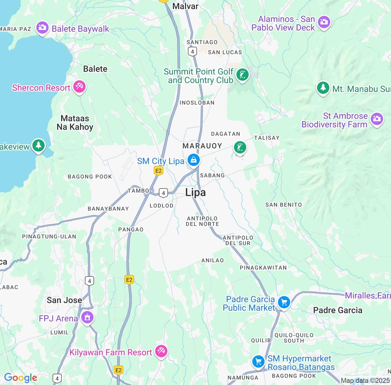 Map image for Intellectual Property Lawyers in Lipa City and Calabarzon IP firms at coordinates  ; .