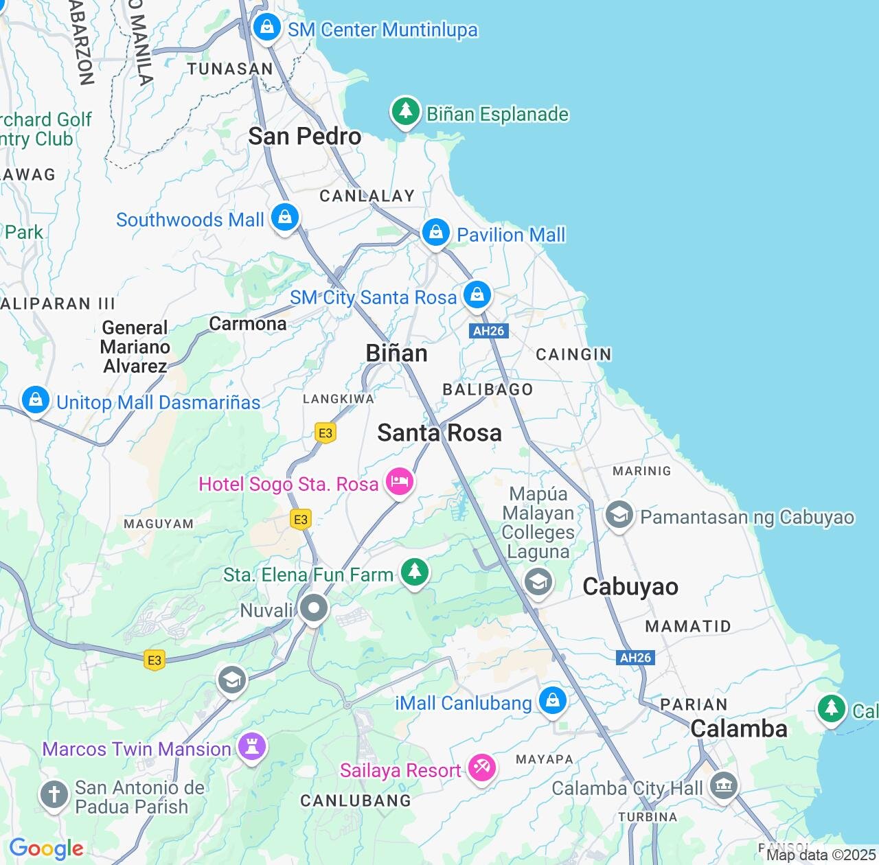 Map image for Intellectual Property Lawyers in Santa Rosa and Calabarzon IP firms at coordinates  ; .