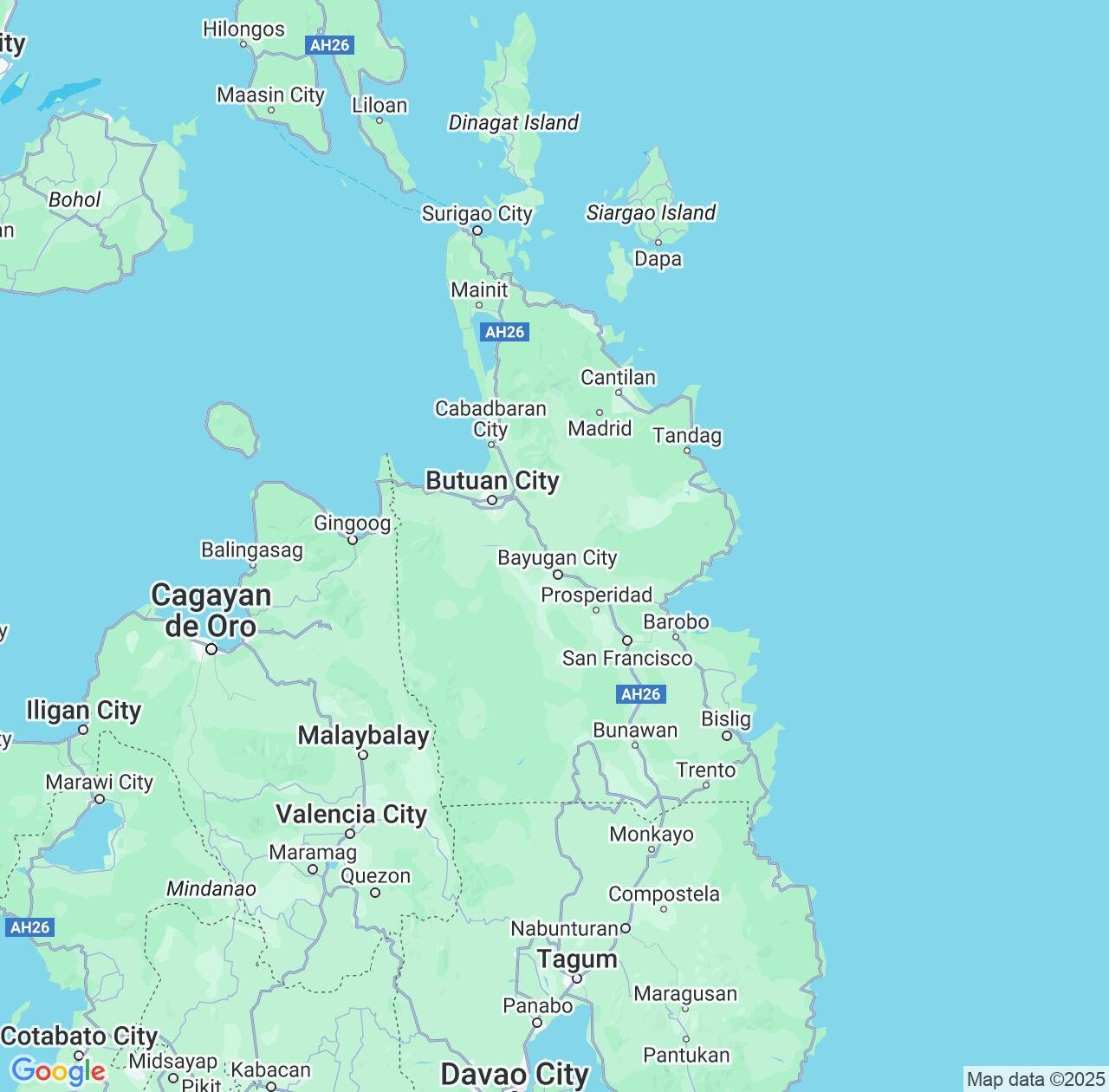 Map image for Intellectual Property Lawyers in Caraga and Philippines IP firms at coordinates  ; .