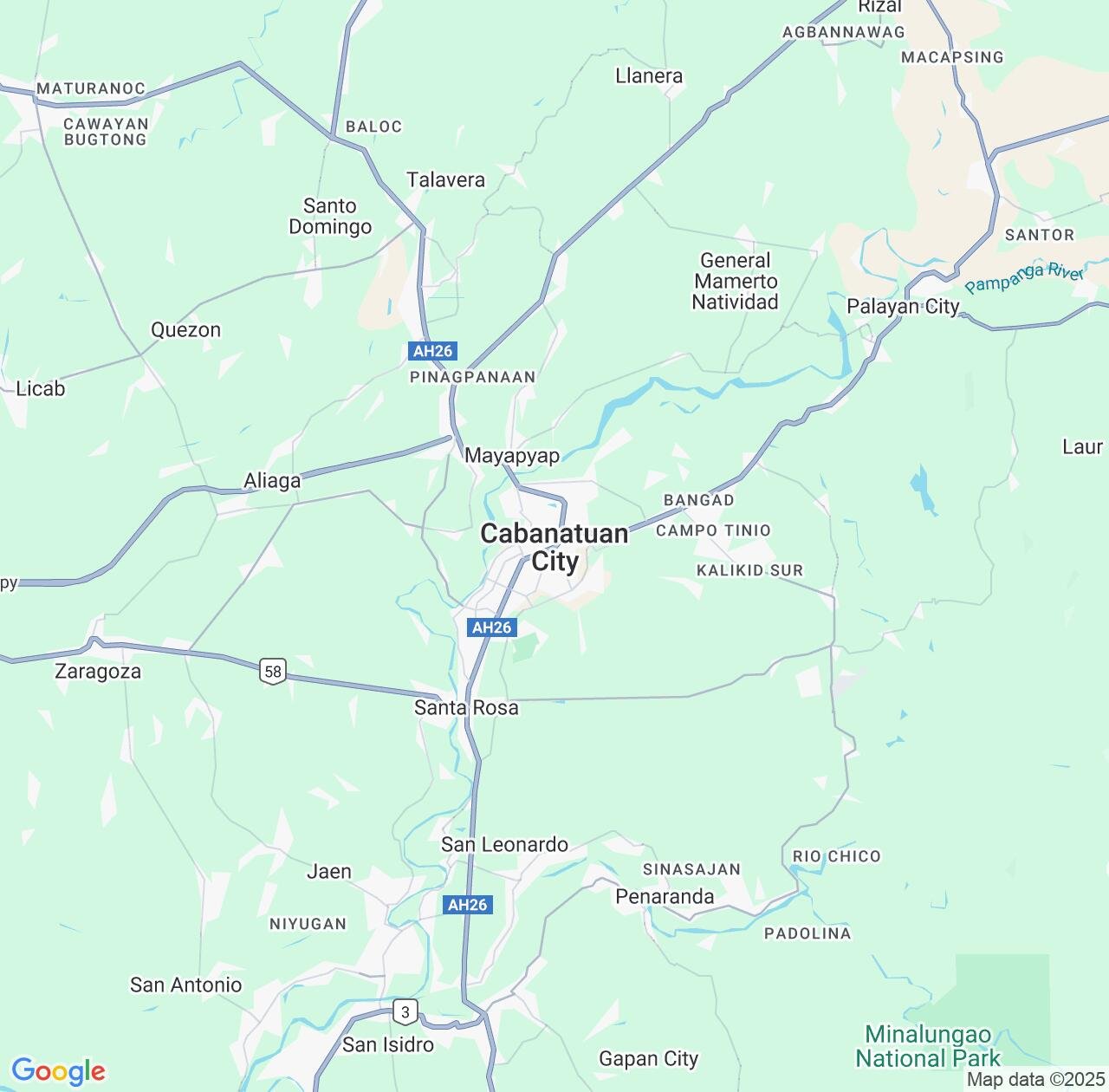 Map image for Intellectual Property Lawyers in Cabanatuan City and Central Luzon IP firms at coordinates  ; .