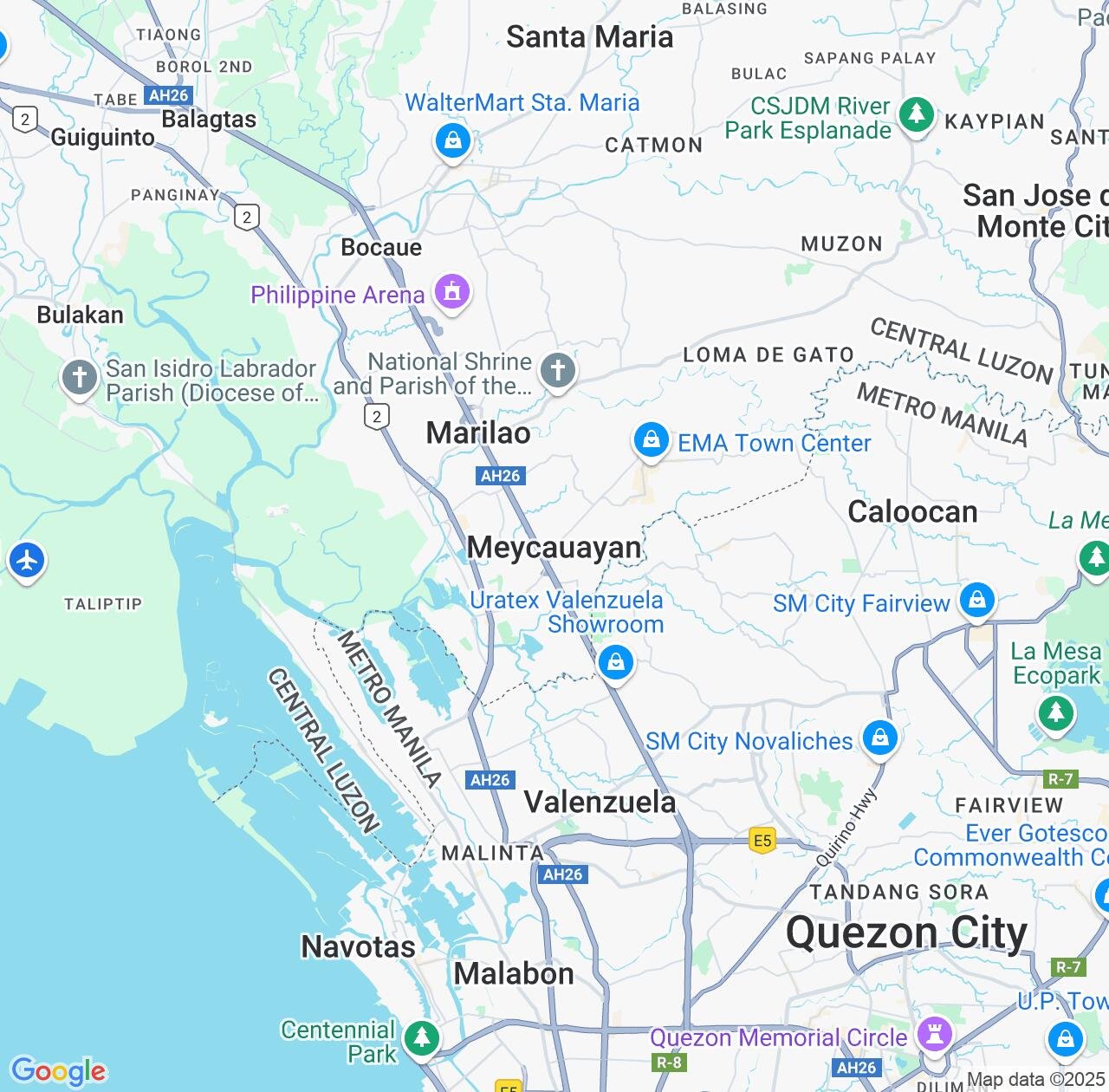 Map image for Intellectual Property Lawyers in Meycauayan and Central Luzon IP firms at coordinates  ; .