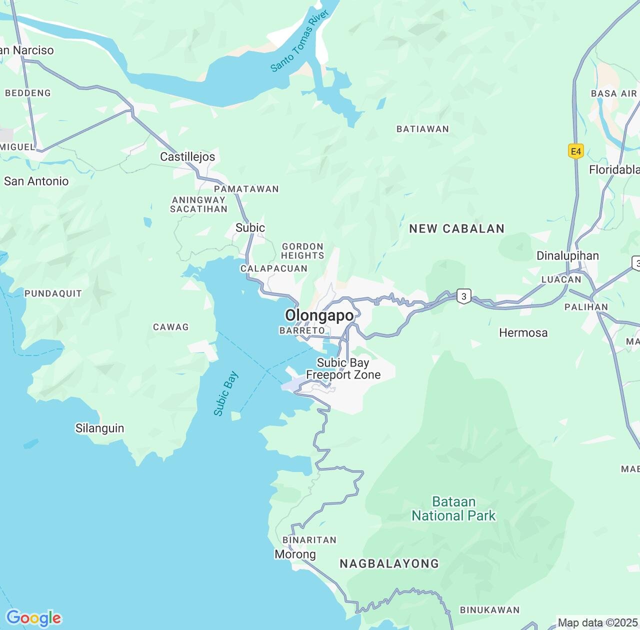 Map image for Intellectual Property Lawyers in Olongapo and Central Luzon IP firms at coordinates  ; .