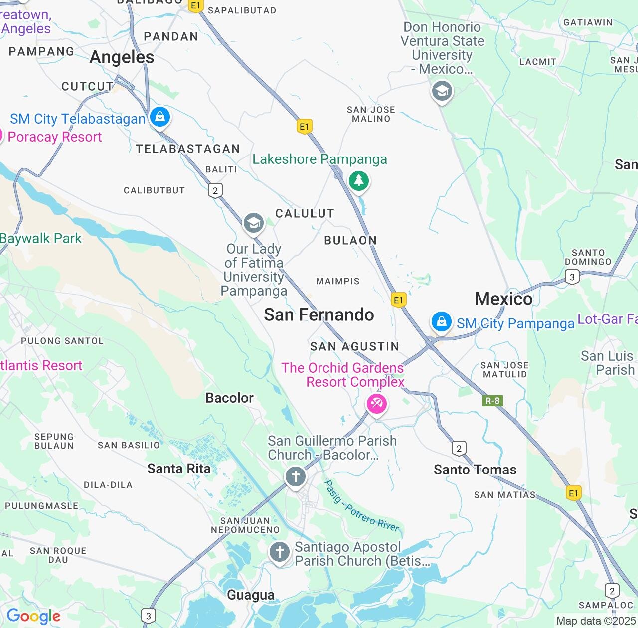 Map image for Intellectual Property Lawyers in San Fernando and Central Luzon IP firms at coordinates  ; .