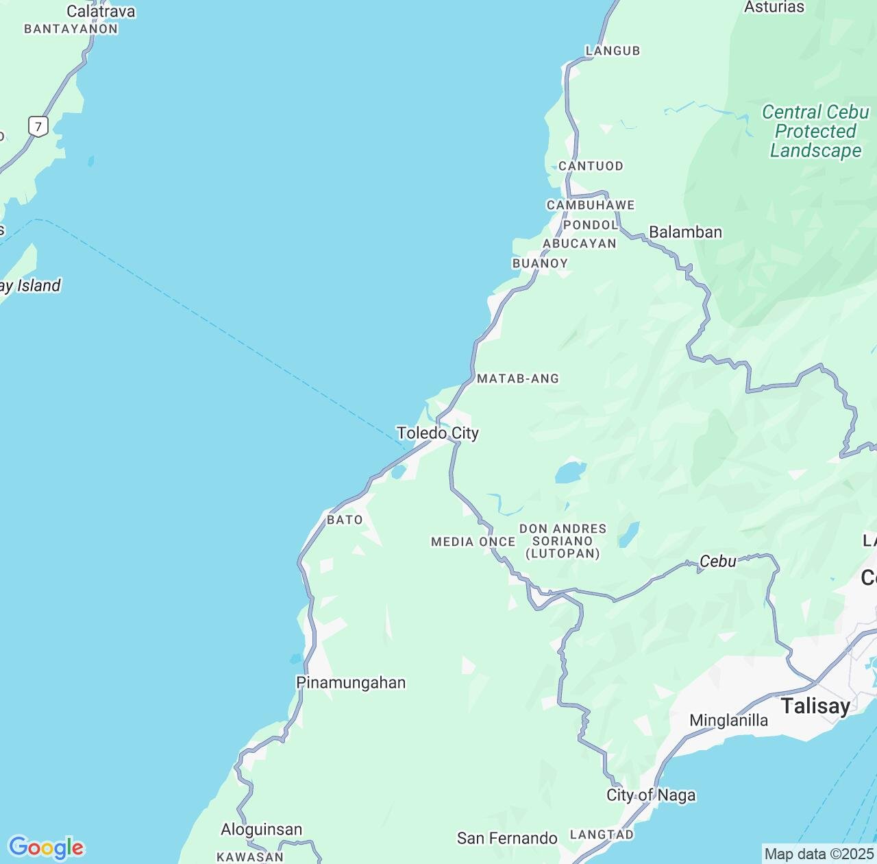 Map image for Intellectual Property Lawyers in Toledo and Central Visayas IP firms at coordinates  ; .