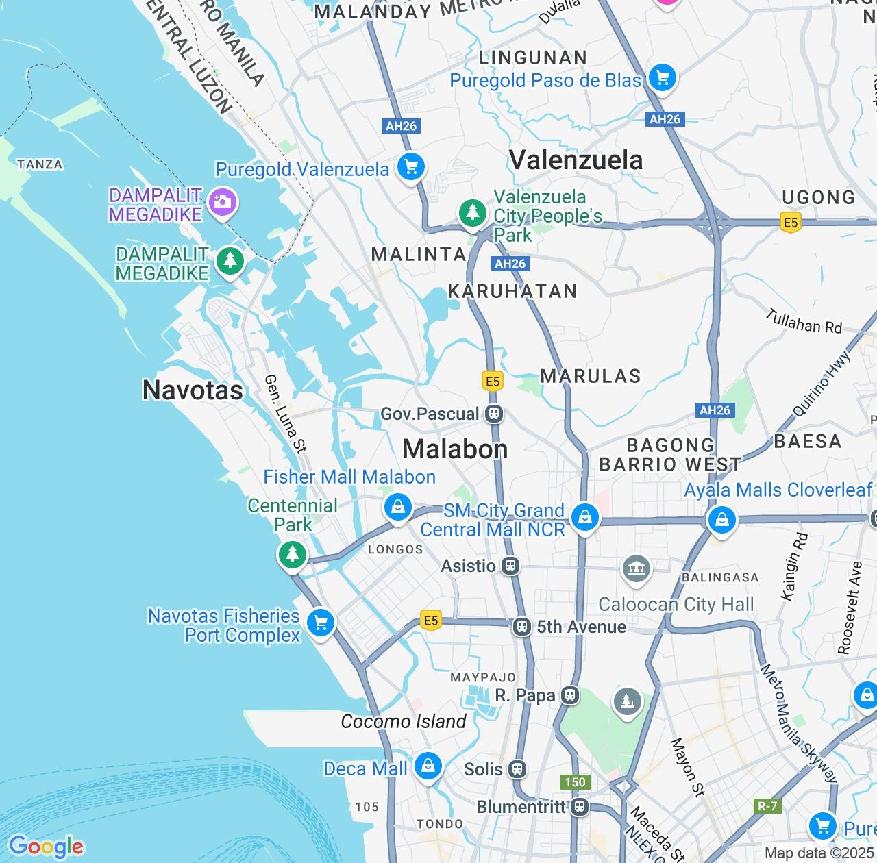 Map image for Intellectual Property Lawyers in Malabon and Metro Manila IP firms at coordinates  ; .