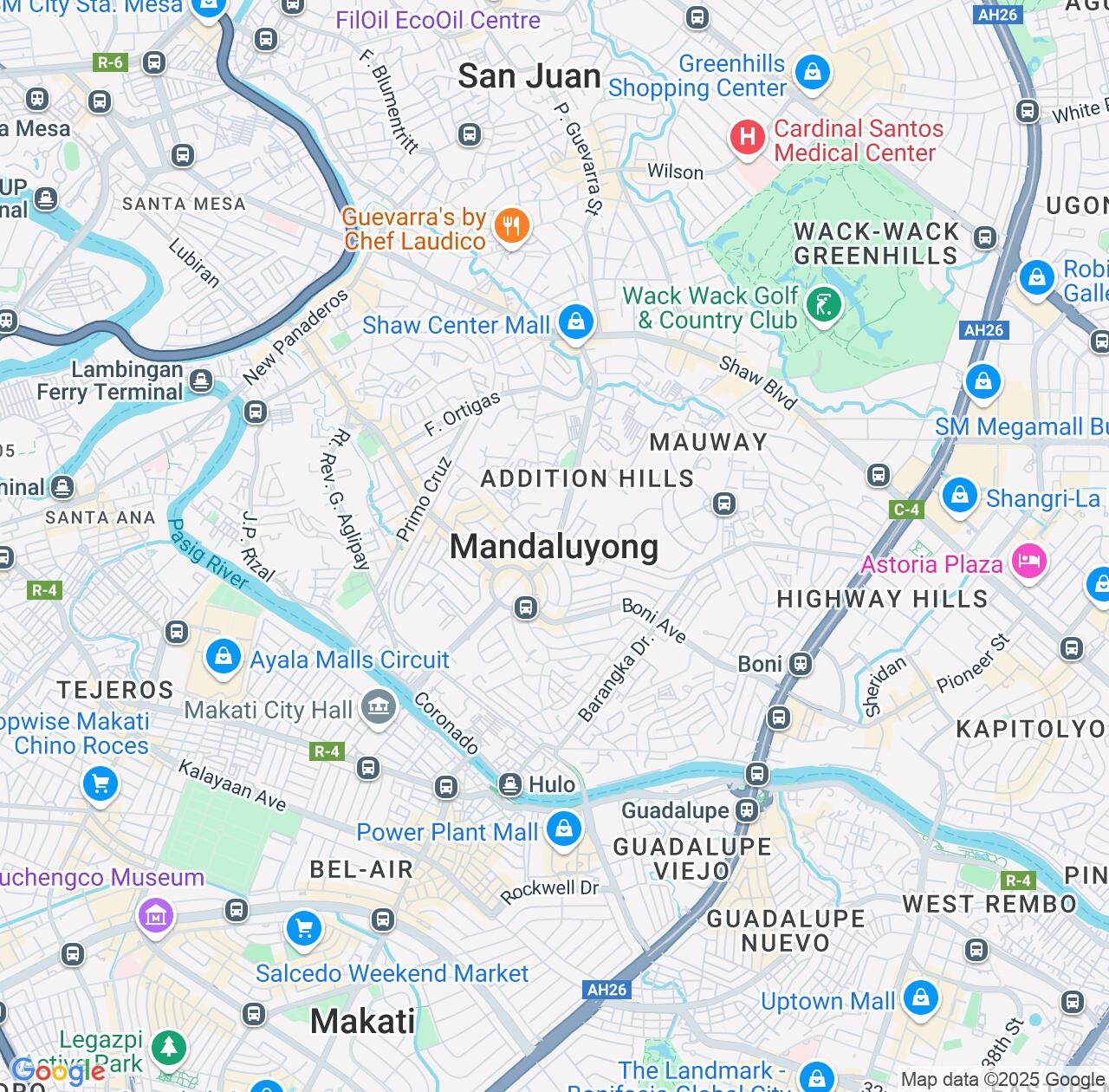 Map image for Intellectual Property Lawyers in Mandaluyong and Metro Manila IP firms at coordinates  ; .