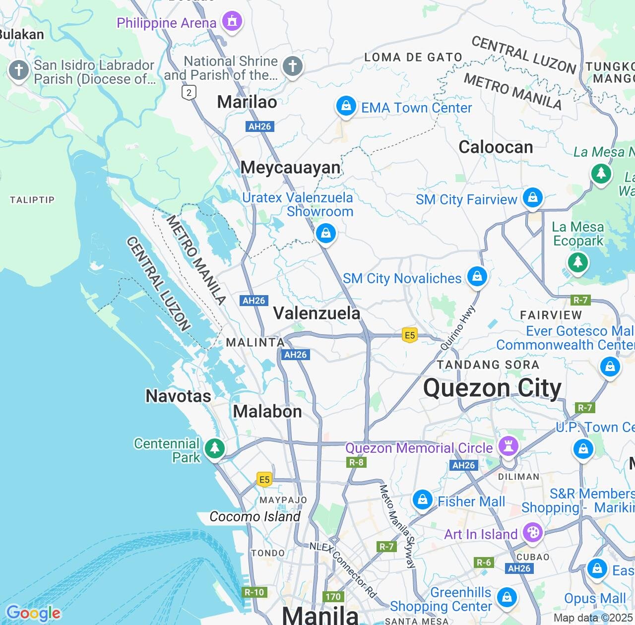 Map image for Intellectual Property Lawyers in Valenzuela and Metro Manila IP firms at coordinates  ; .