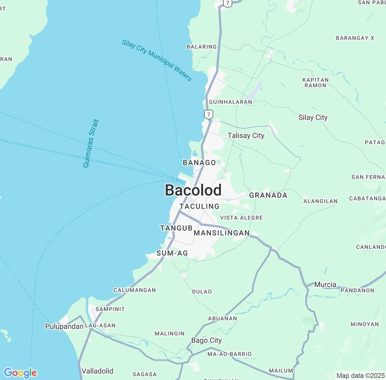 Map image for Intellectual Property Lawyers in Bacolod City and Western Visayas IP firms at coordinates  ; .