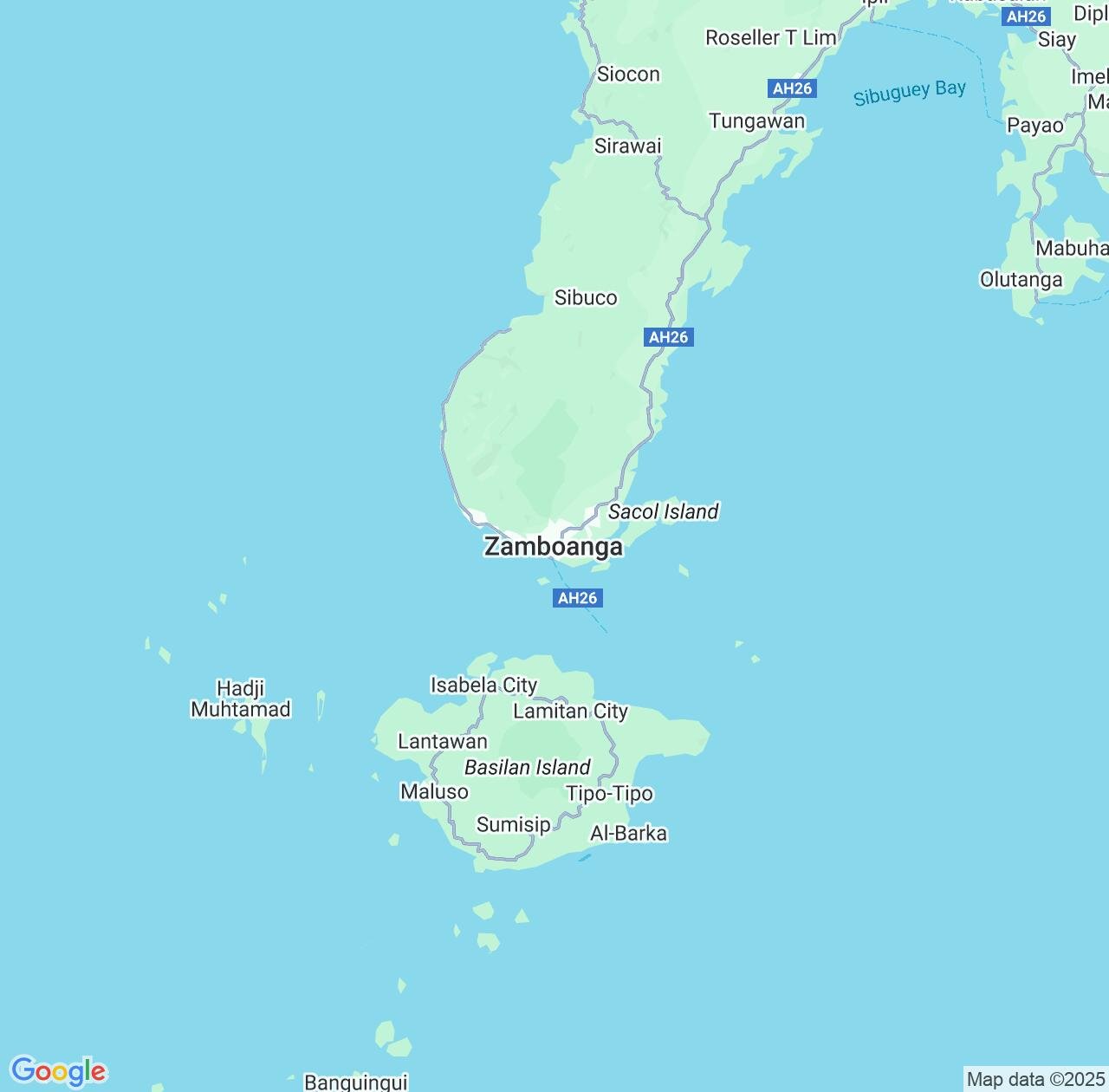 Map image for Intellectual Property Lawyers in Zamboanga and Zamboanga Peninsula IP firms at coordinates  ; .