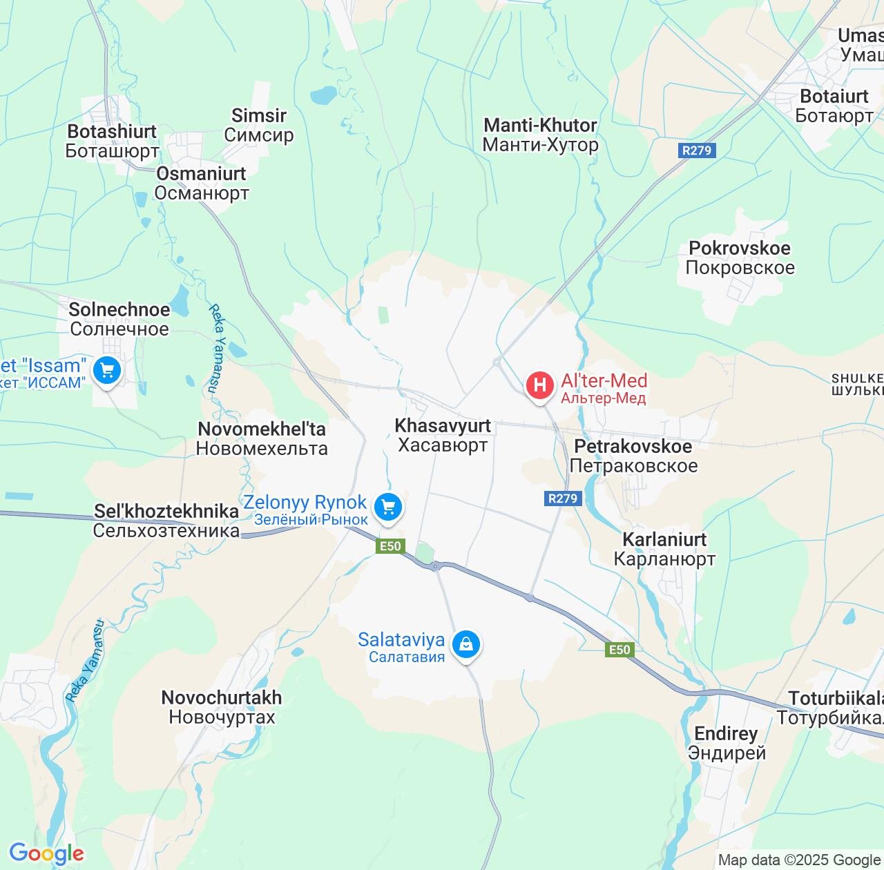 Map image for Intellectual Property Lawyers in Khasavyurt and Dagestan IP firms at coordinates  ; .