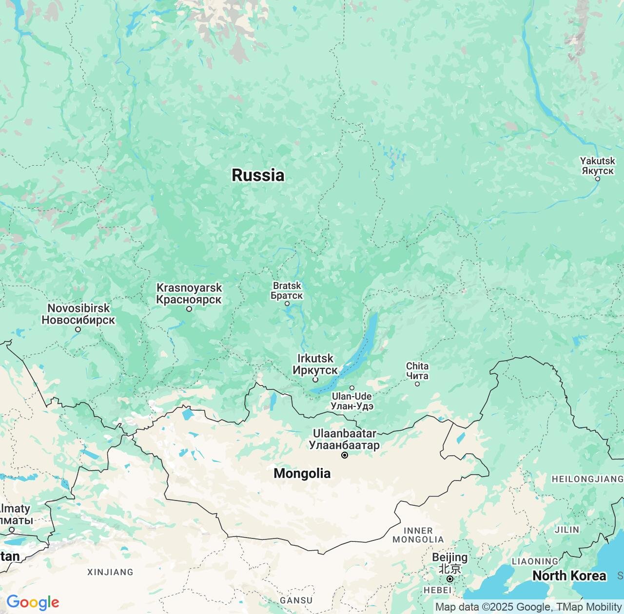 Map image for Intellectual Property Lawyers in Irkutsk and Irkutsk Oblast IP firms at coordinates  ; .