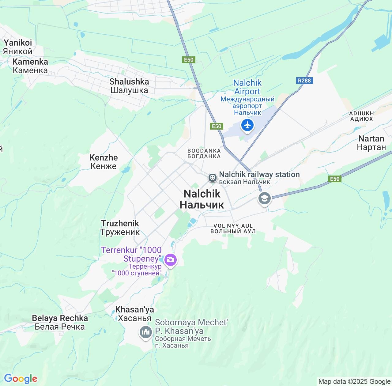 Map image for Intellectual Property Lawyers in Nalchik and Kabardino-Balkariya Republic IP firms at coordinates  ; .