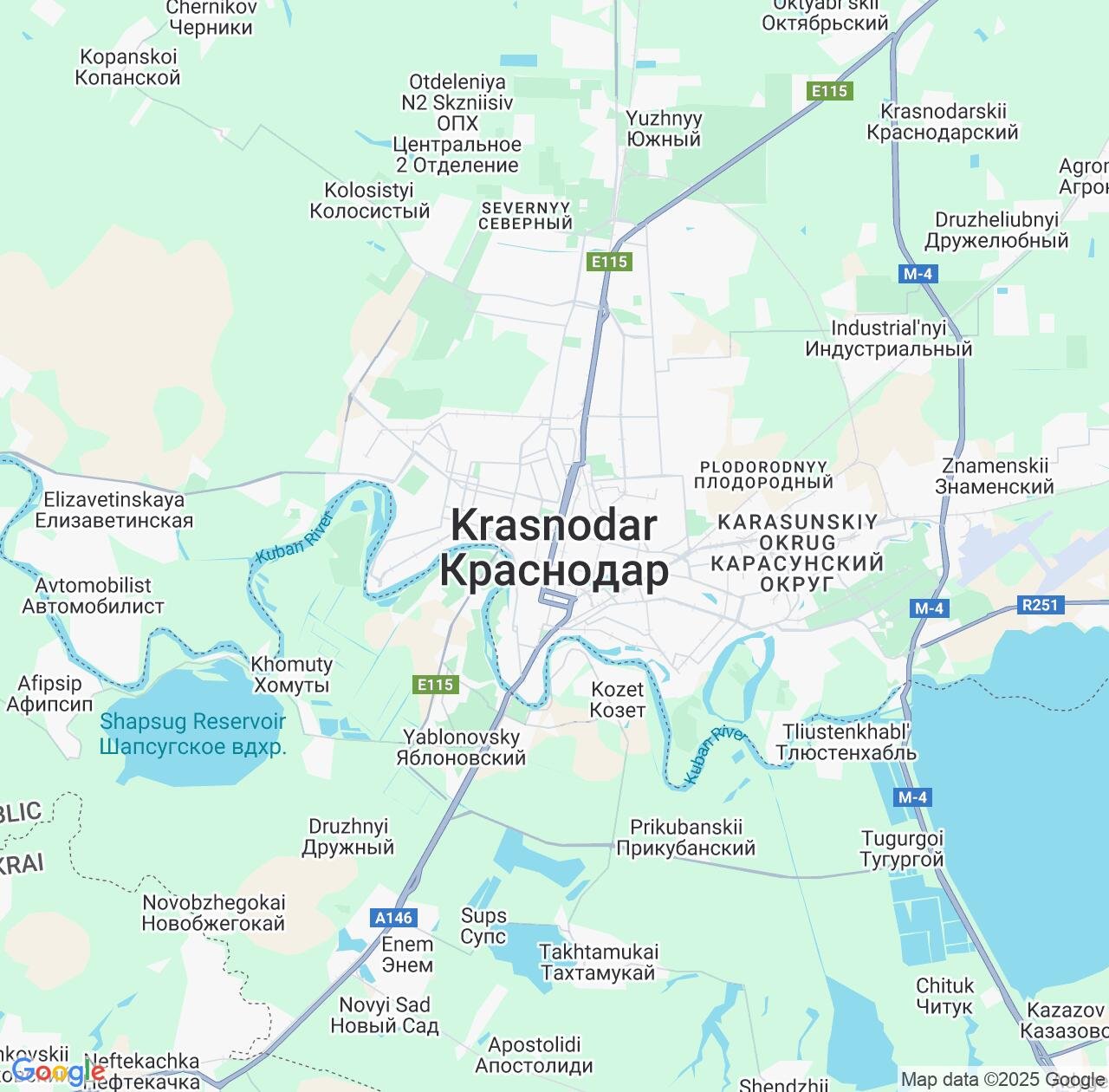 Map image for Intellectual Property Lawyers in Krasnodar and Krasnodar Krai IP firms at coordinates  ; .