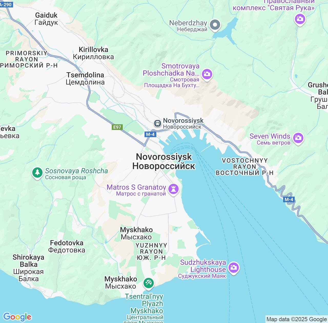 Map image for Intellectual Property Lawyers in Novorossiysk and Krasnodar Krai IP firms at coordinates  ; .