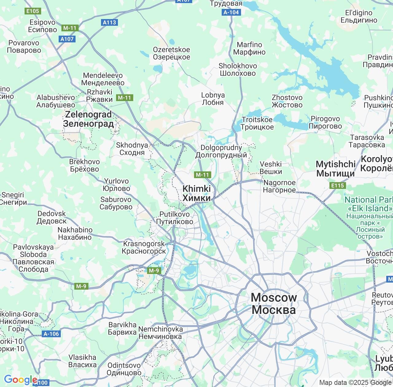 Map image for Intellectual Property Lawyers in Khimki and Moscow Oblast IP firms at coordinates  ; .