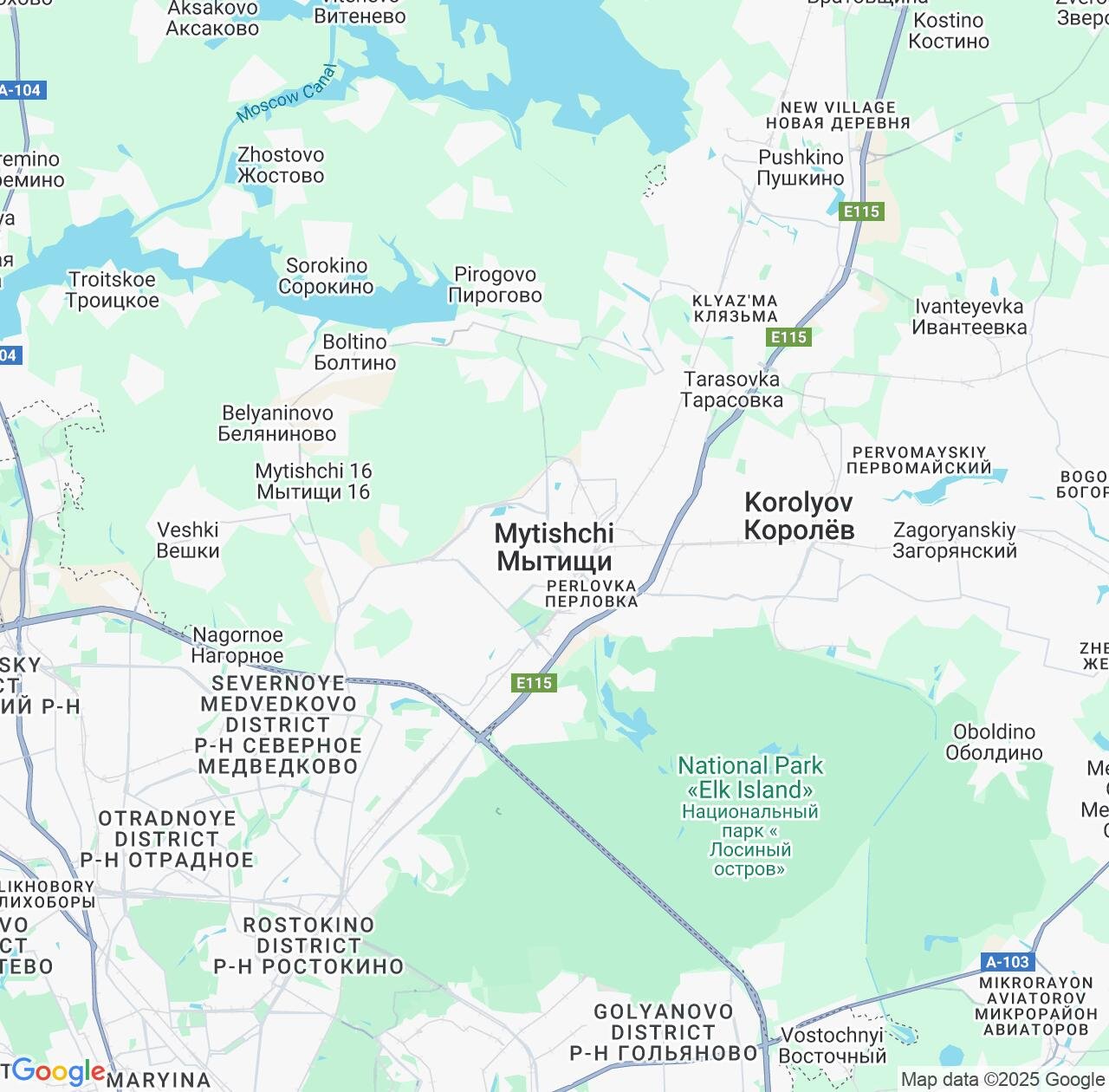 Map image for Intellectual Property Lawyers in Mytishchi and Moscow Oblast IP firms at coordinates  ; .