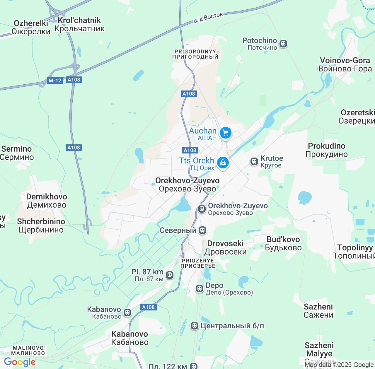 Map image for Intellectual Property Lawyers in Orekhovo-Zuyevo and Moscow Oblast IP firms at coordinates  ; .