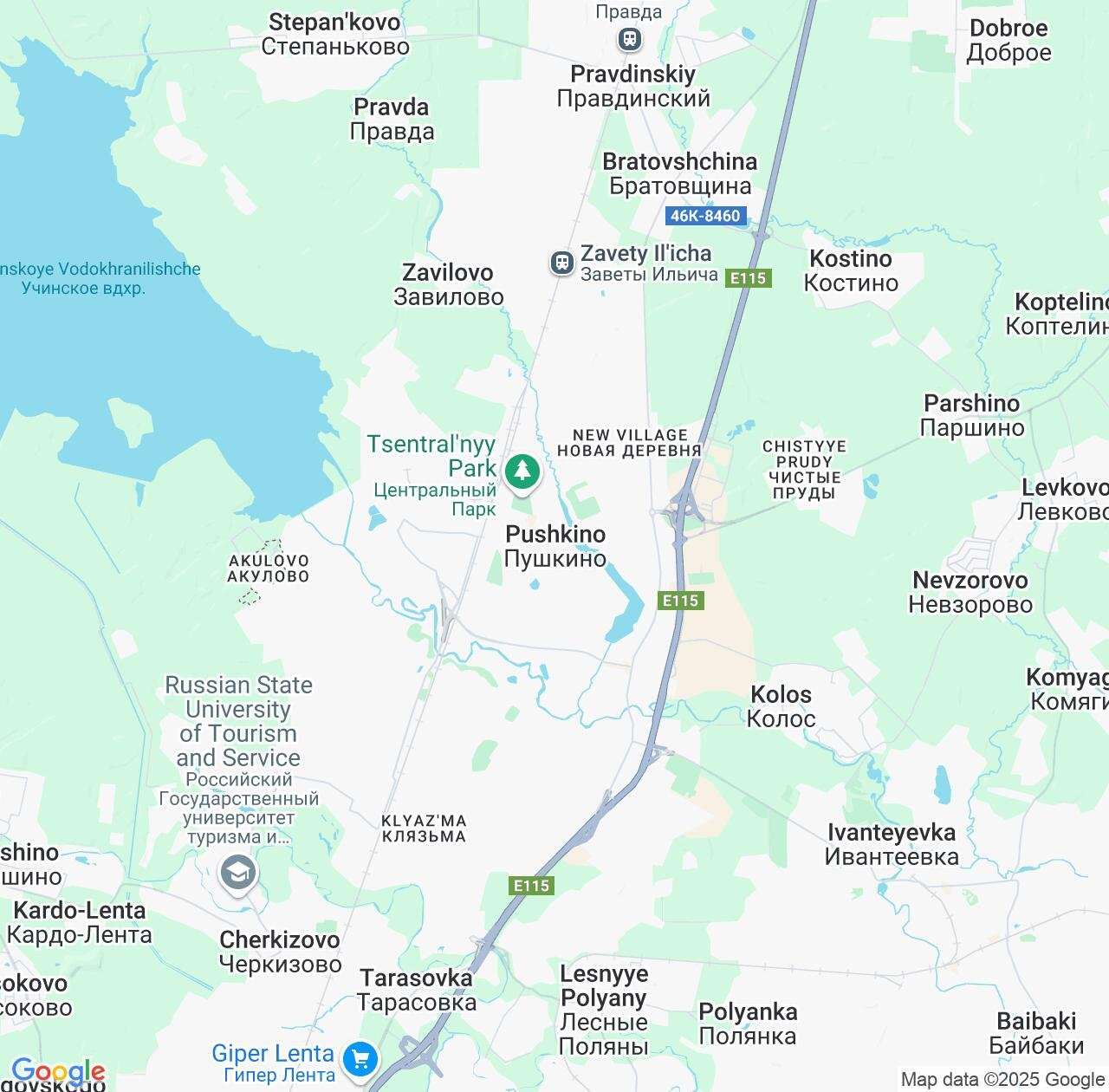 Map image for Intellectual Property Lawyers in Pushkino and Moscow Oblast IP firms at coordinates  ; .