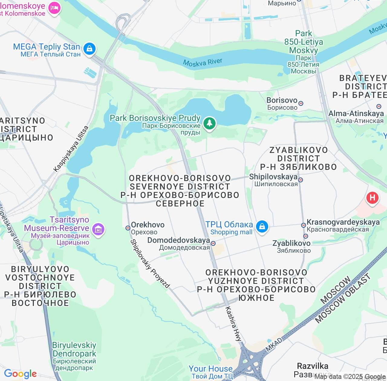 Map image for Intellectual Property Lawyers in Orekhovo-Borisovo Severnoye and Moscow IP firms at coordinates  ; .