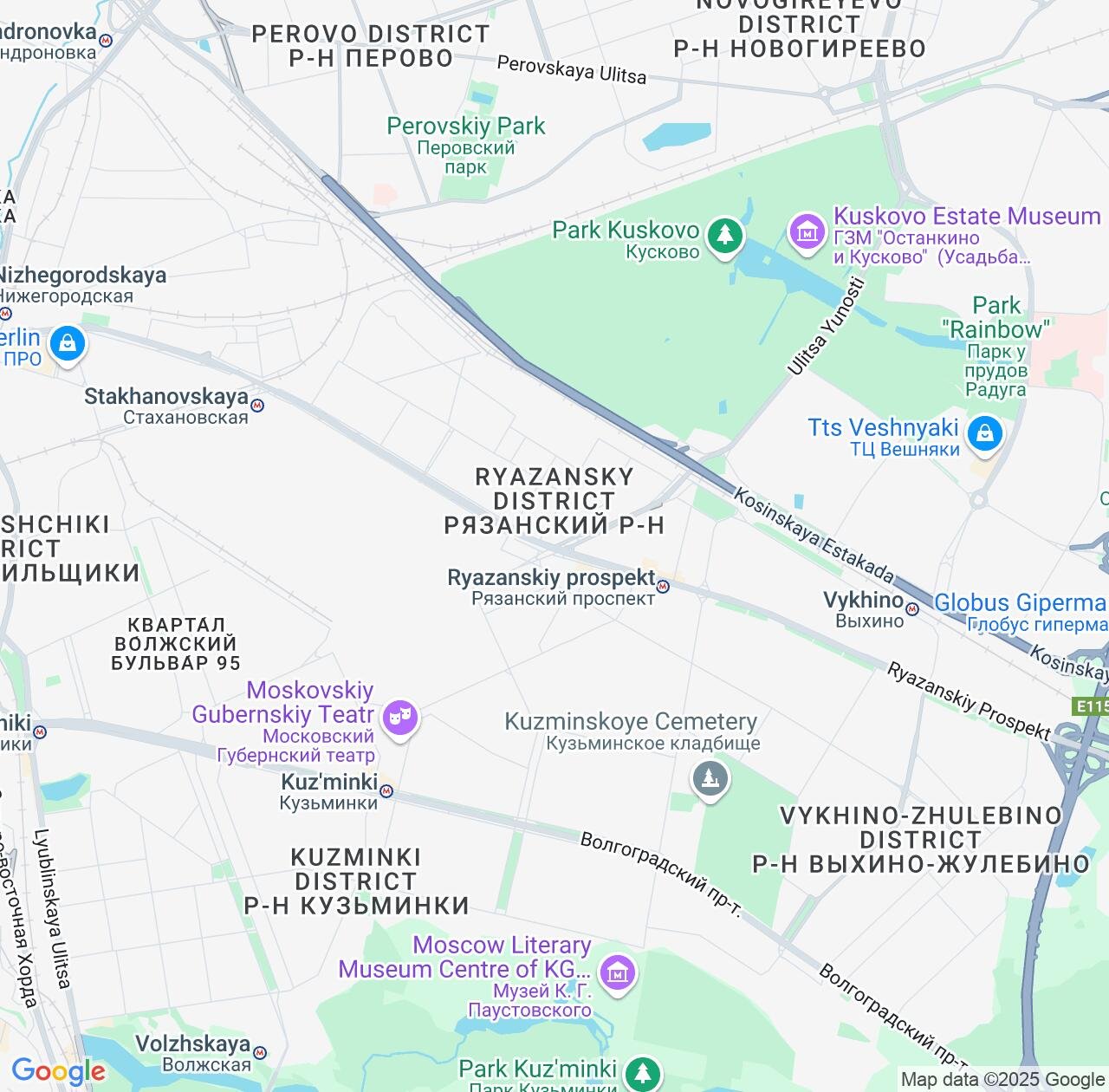 Map image for Intellectual Property Lawyers in Ryazanskiy and Moscow IP firms at coordinates  ; .