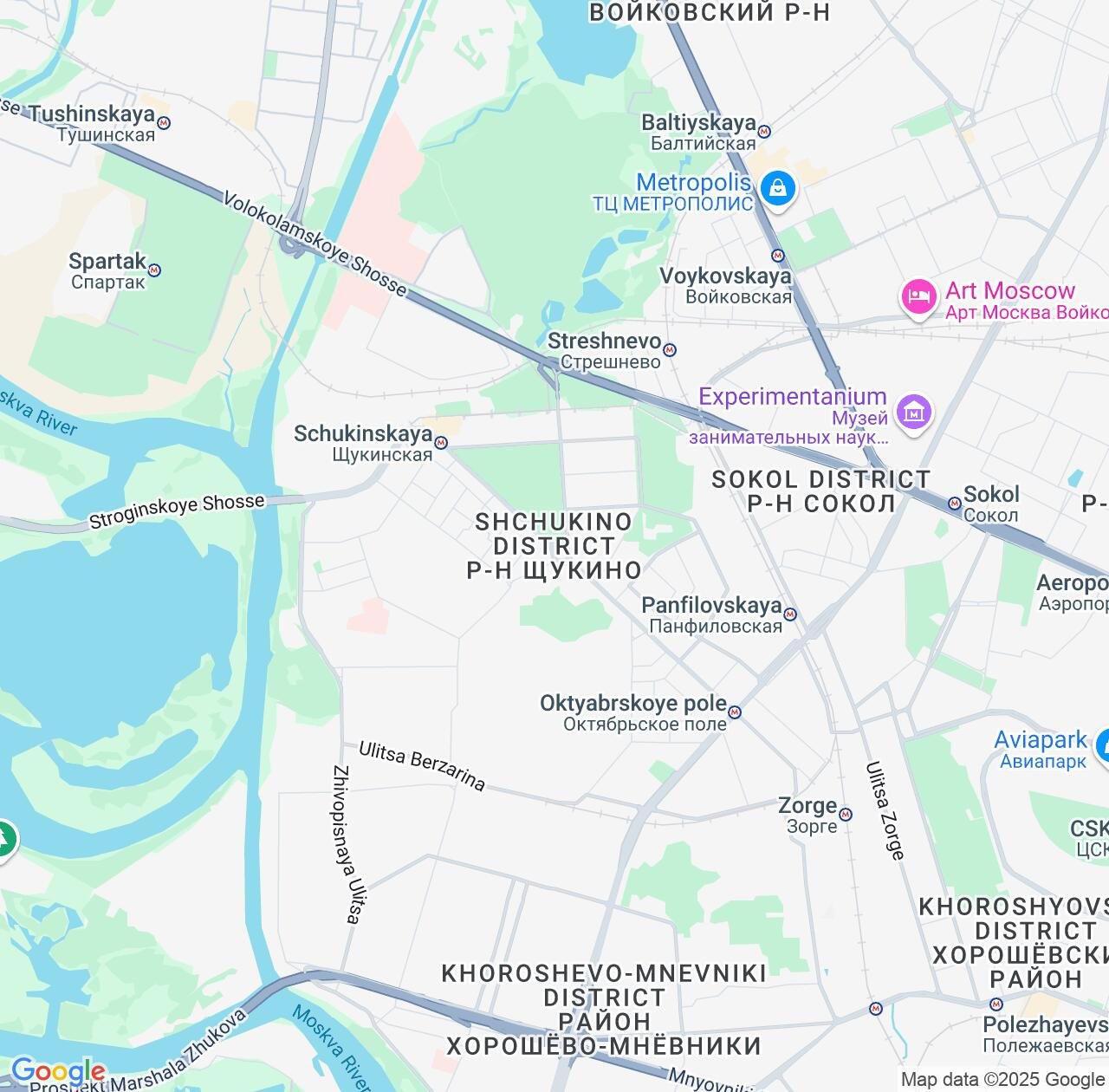 Map image for Intellectual Property Lawyers in Shchukino and Moscow IP firms at coordinates  ; .