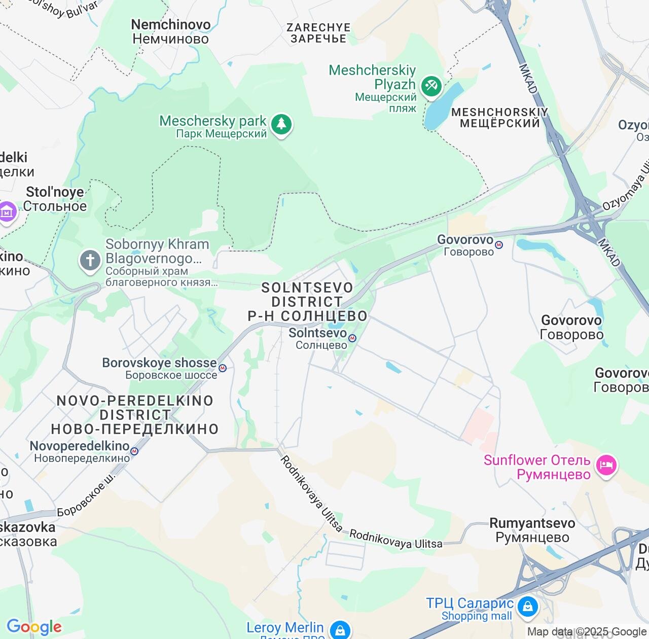 Map image for Intellectual Property Lawyers in Solntsevo and Moscow IP firms at coordinates  ; .