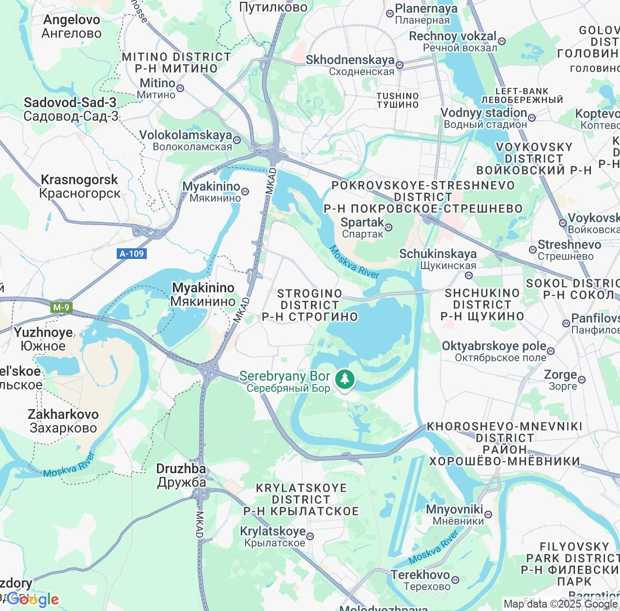 Map image for Intellectual Property Lawyers in Strogino and Moscow IP firms at coordinates  ; .