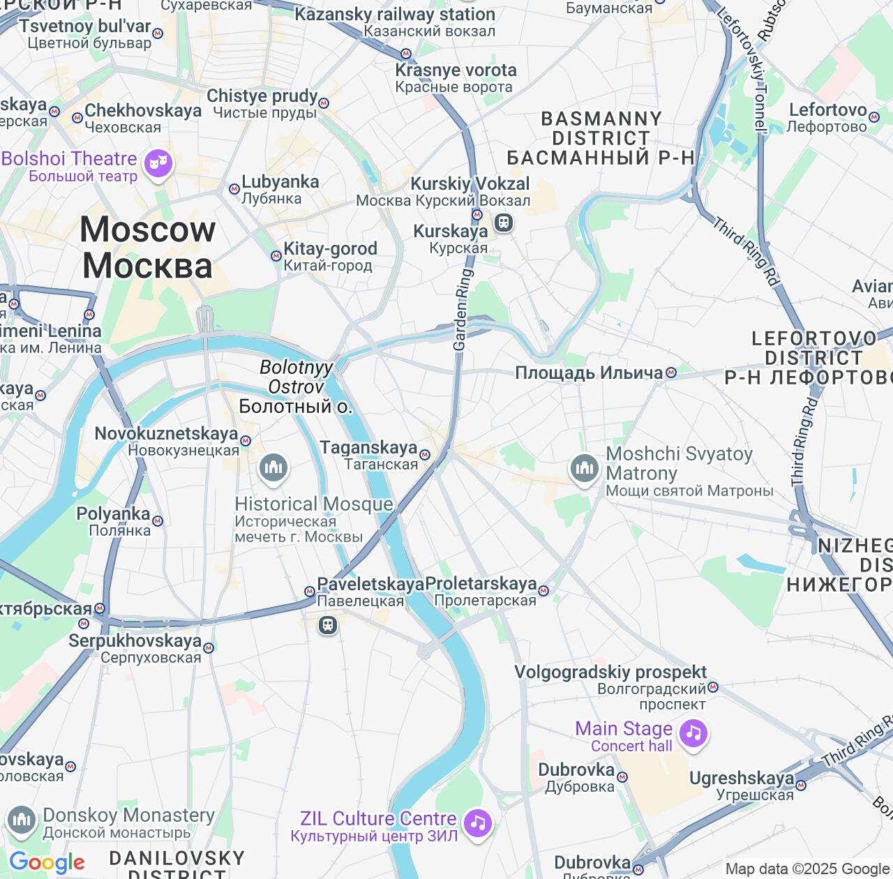 Map image for Intellectual Property Lawyers in Taganskiy and Moscow IP firms at coordinates  ; .
