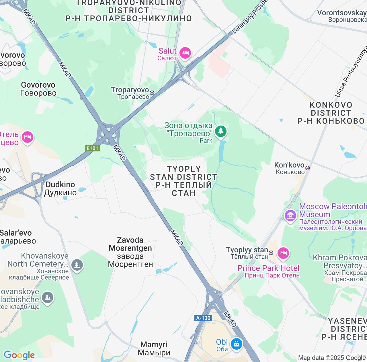 Map image for Intellectual Property Lawyers in Tyoply Stan and Moscow IP firms at coordinates  ; .