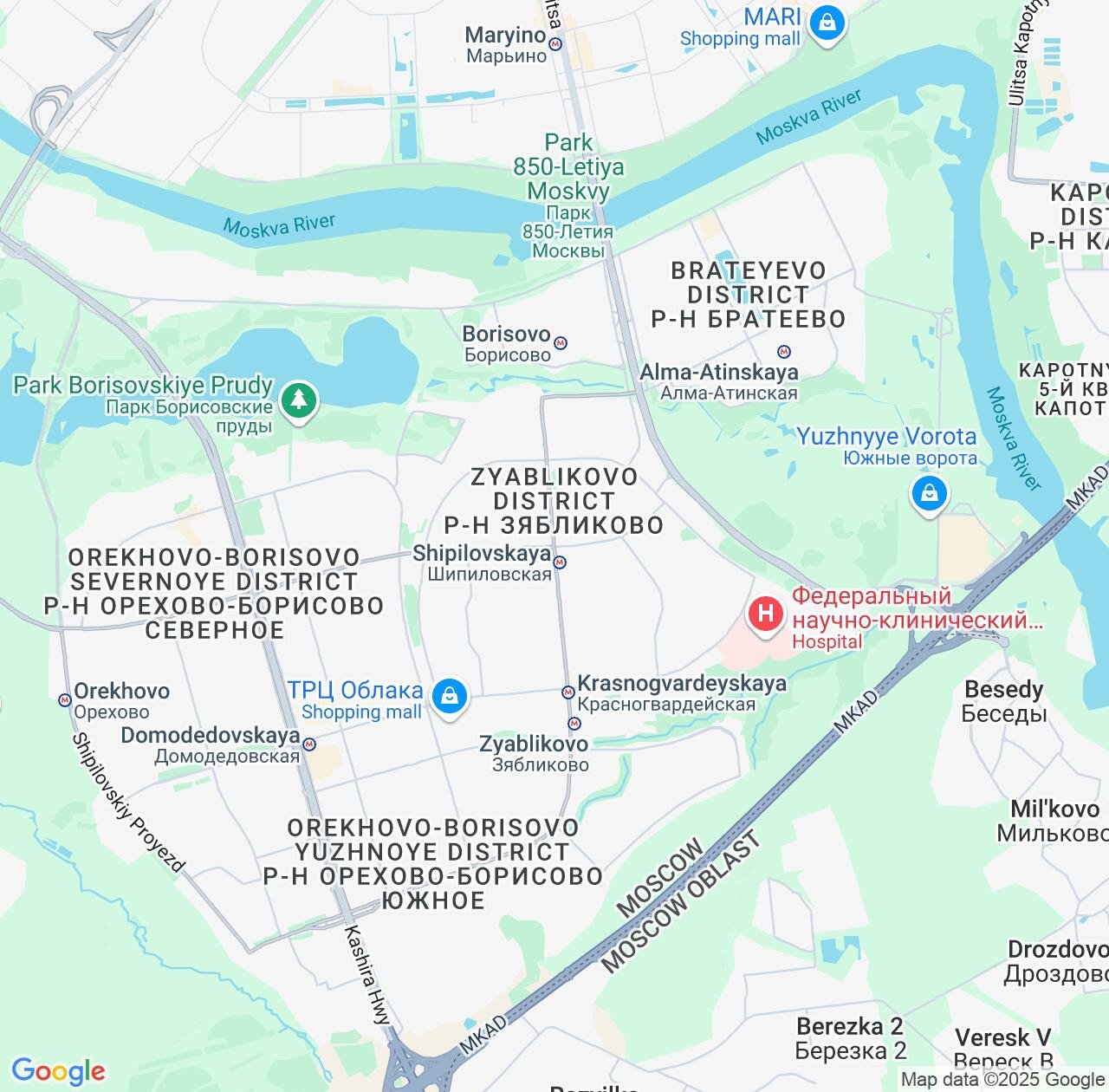 Map image for Intellectual Property Lawyers in Zyablikovo and Moscow IP firms at coordinates  ; .