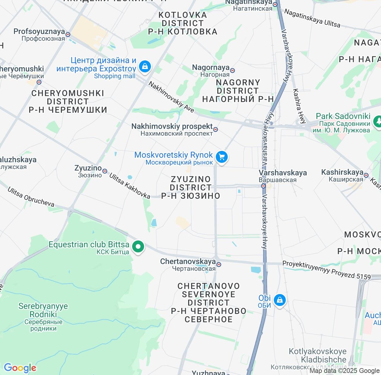 Map image for Intellectual Property Lawyers in Zyuzino and Moscow IP firms at coordinates  ; .