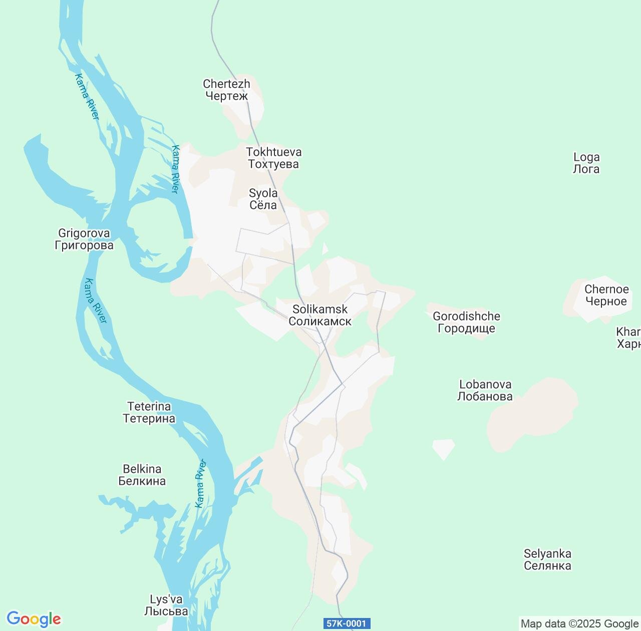 Map image for Intellectual Property Lawyers in Solikamsk and Perm Krai IP firms at coordinates  ; .