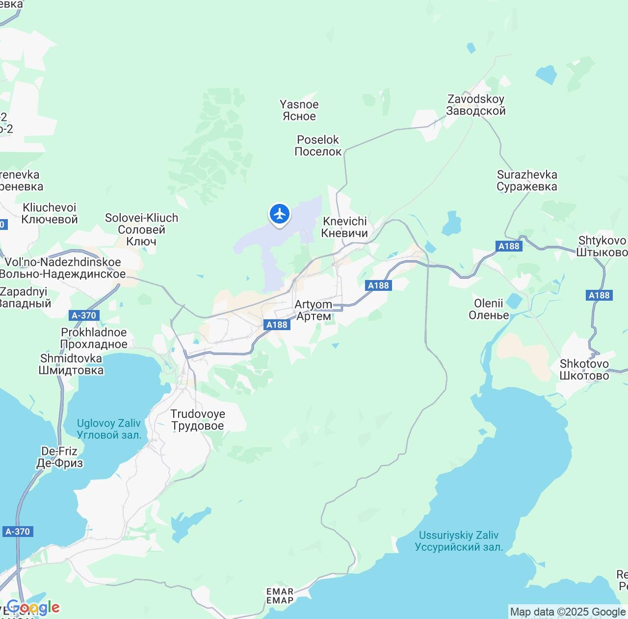 Map image for Intellectual Property Lawyers in Artem and Primorye IP firms at coordinates  ; .