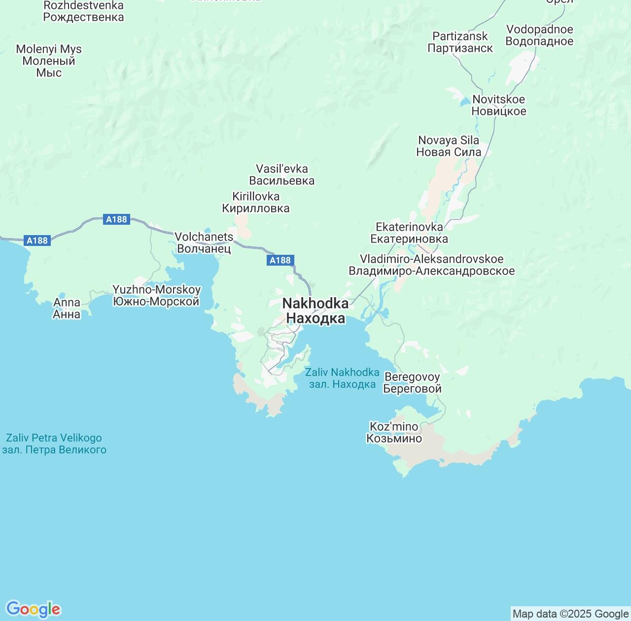 Map image for Intellectual Property Lawyers in Nakhodka and Primorye IP firms at coordinates  ; .