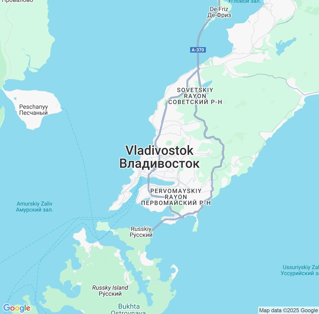 Map image for Intellectual Property Lawyers in Vladivostok and Primorye IP firms at coordinates  ; .