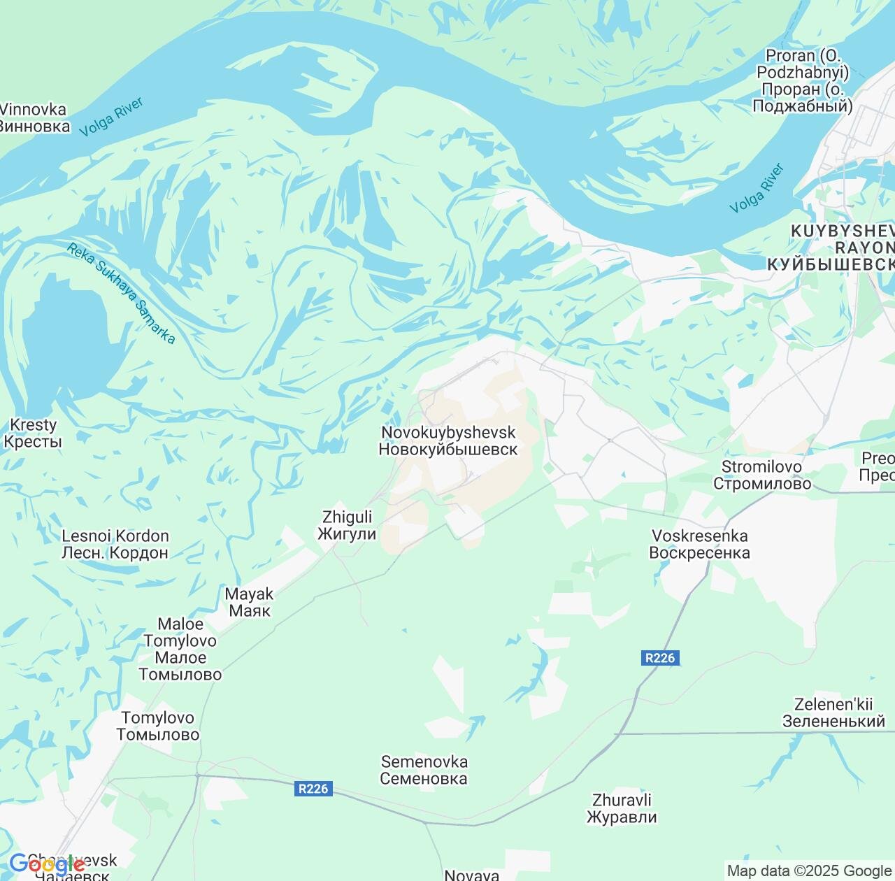 Map image for Intellectual Property Lawyers in Novokuybyshevsk and Samara Oblast IP firms at coordinates  ; .
