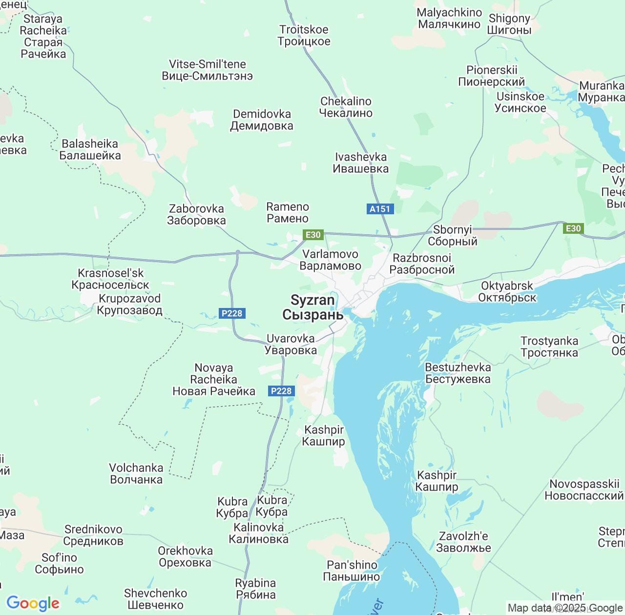 Map image for Intellectual Property Lawyers in Syzran and Samara Oblast IP firms at coordinates  ; .